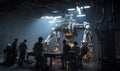 Team Building Large Modern Robots in Spacious Hangar