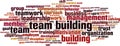 Team building word cloud Royalty Free Stock Photo