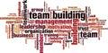 Team building word cloud Royalty Free Stock Photo