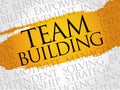 Team Building word cloud Royalty Free Stock Photo