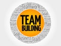 Team Building word cloud Royalty Free Stock Photo