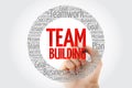 TEAM BUILDING word cloud Royalty Free Stock Photo