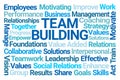 Team Building Word Cloud Royalty Free Stock Photo