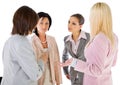 Team businesswomen conversation Royalty Free Stock Photo