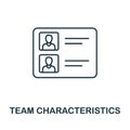 Team Characteristics icon. Simple element from management collection. Creative Team Characteristics icon for web design