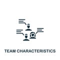 Team Characteristics icon. Monochrome simple Project Management icon for templates, web design and infographics