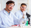 Team of chemists working in the lab Royalty Free Stock Photo