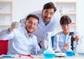 Team of chemists working in the lab Royalty Free Stock Photo