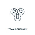 Team Cohesion outline icon. Premium style design from project management icons collection. Simple element team cohesion icon. Read