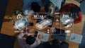 Team Collaboration for Automotive Technology Development with Digital Interface and Data Visualization in Modern Royalty Free Stock Photo