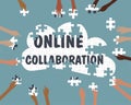 Team Collaboration Online Jigsaw Pieces