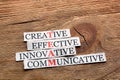Team communicative acronym Royalty Free Stock Photo