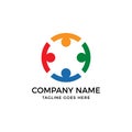 Team, Community, Group Logo Design Template. People Icon Royalty Free Stock Photo