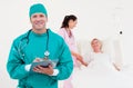 Team of doctors in a hospital Royalty Free Stock Photo