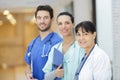 team doctors looking at camera Royalty Free Stock Photo