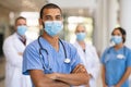 Team of doctors and nurses in hospital Royalty Free Stock Photo