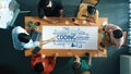 A Team Engaged in Collaborative Coding Session, Strategizing and Problem Solving Over a Whiteboard on Data Structure and Royalty Free Stock Photo