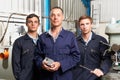 Team Of Engineers In Factory Royalty Free Stock Photo