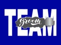 Team groom lettering. Word for banner or poster. Vector illustration for poster