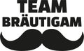 Team Groom with mustache - german