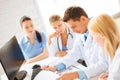 Team or group of doctors working Royalty Free Stock Photo