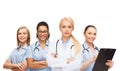 Team or group of female doctors and nurses Royalty Free Stock Photo