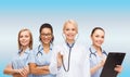 Team or group of female doctors and nurses Royalty Free Stock Photo