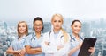 Team or group of female doctors and nurses Royalty Free Stock Photo