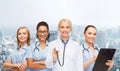 Team or group of female doctors and nurses Royalty Free Stock Photo