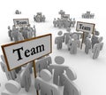 Team Groups Signs People Teamwork Royalty Free Stock Photo