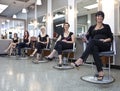 Team of hairdressers Royalty Free Stock Photo