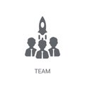 Team icon. Trendy Team logo concept on white background from Sta Royalty Free Stock Photo