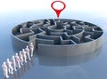 Team leader finds problem solution maze