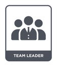 team leader icon in trendy design style. team leader icon isolated on white background. team leader vector icon simple and modern Royalty Free Stock Photo