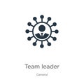 Team leader icon vector. Trendy flat team leader icon from general collection isolated on white background. Vector illustration