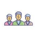 Team leader Vector Icon which can easily modify or edit Royalty Free Stock Photo