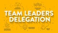 Team leaders delegation model framework diagram chart infographic banner with icon vector. Delegating tasks to improve efficiency