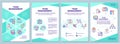 Team management mint brochure template