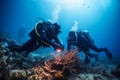 A team of marine experts works to revive a damaged coral ecosystem