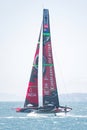 Team New Zealand Emirates hydrofoil sailboat