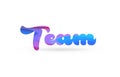 team pink blue color word text logo icon