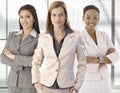 Team portrait of happy businesswomen in office