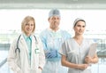 Team portrait of smiling healthcare professionals Royalty Free Stock Photo