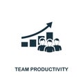 Team Productivity icon. Premium style design from teamwork icon collection. UI and UX. Pixel perfect Team Productivity icon for