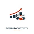Team Productivity icon. Premium style design from teamwork icon collection. UI and UX. Pixel perfect Team Productivity