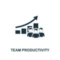 Team Productivity icon. Premium style design from teamwork collection. UX and UI. Pixel perfect team productivity icon for web