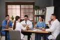 Team of doctors having meeting in office Royalty Free Stock Photo