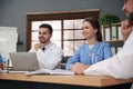 Team of professional doctors having meeting Royalty Free Stock Photo