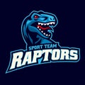 Team Raptor Mascot Sport Logo