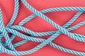 Team rope diverse strength connect partnership together teamwork unity communicate support Royalty Free Stock Photo